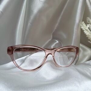 Versace Translucent Rose Pink Cat-Eye Glasses ***Frames Only ***